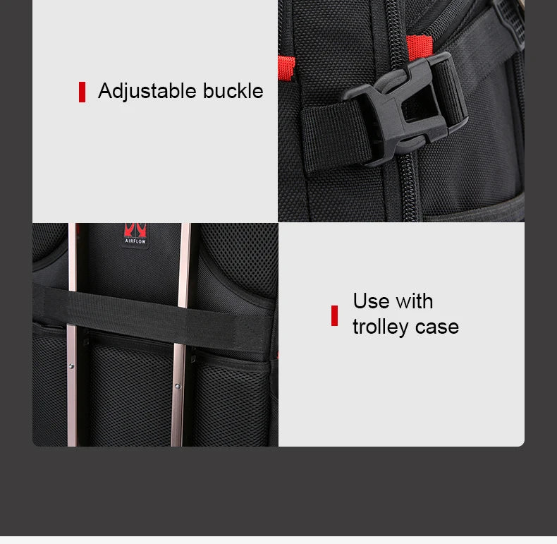 Sac à Dos Imperméable 20 pouces avec Port USB – Sac École et Voyage Antivol Unisexe à Haute Capacité - BLACKBEARD OUTDOOR INDUSTRIES