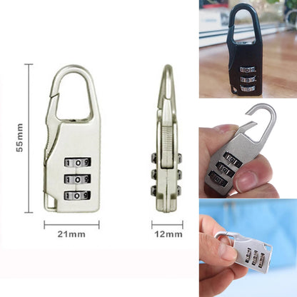 Mini Cadenas de Voyage en Alliage d'Aluminium – Cadenas à 3 Chiffres Réinitialisables, Code de Sécurité pour Valise, Sac et Accessoires - BLACKBEARD OUTDOOR INDUSTRIES
