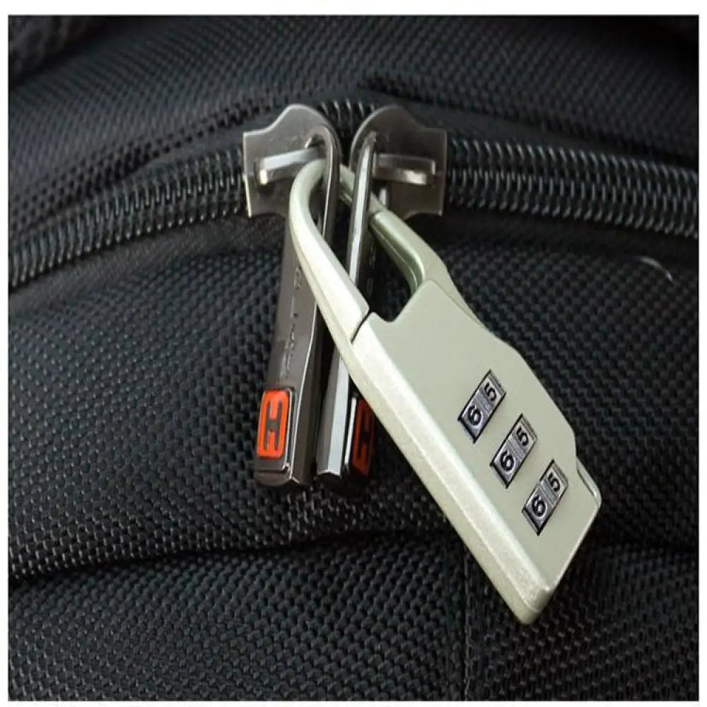 Mini Cadenas de Voyage en Alliage d'Aluminium – Cadenas à 3 Chiffres Réinitialisables, Code de Sécurité pour Valise, Sac et Accessoires - BLACKBEARD OUTDOOR INDUSTRIES