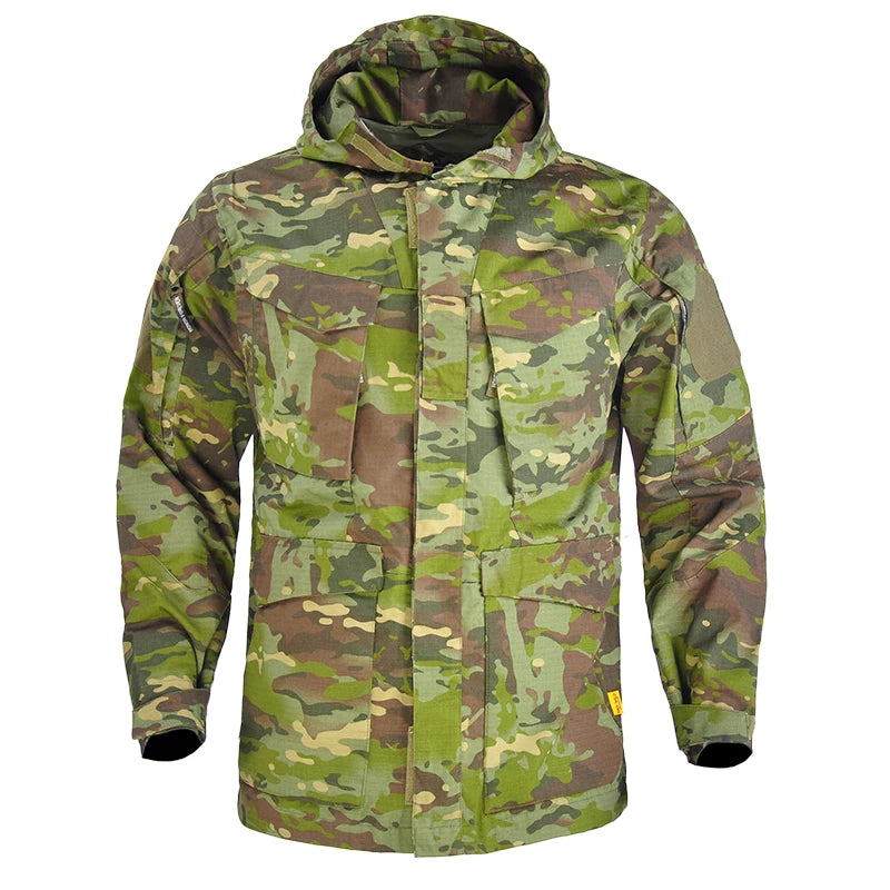 Veste Tactique M65 Camouflage US - Veste de Chasse et Randonnée Haut de Gamme avec Capuche - BLACKBEARD OUTDOOR INDUSTRIES
