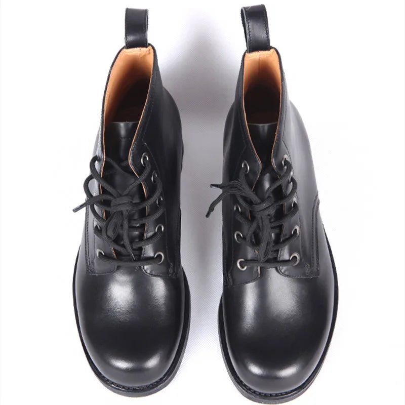 Boots Militaires Cuir Pleine Fleur Homme LASIBODELA