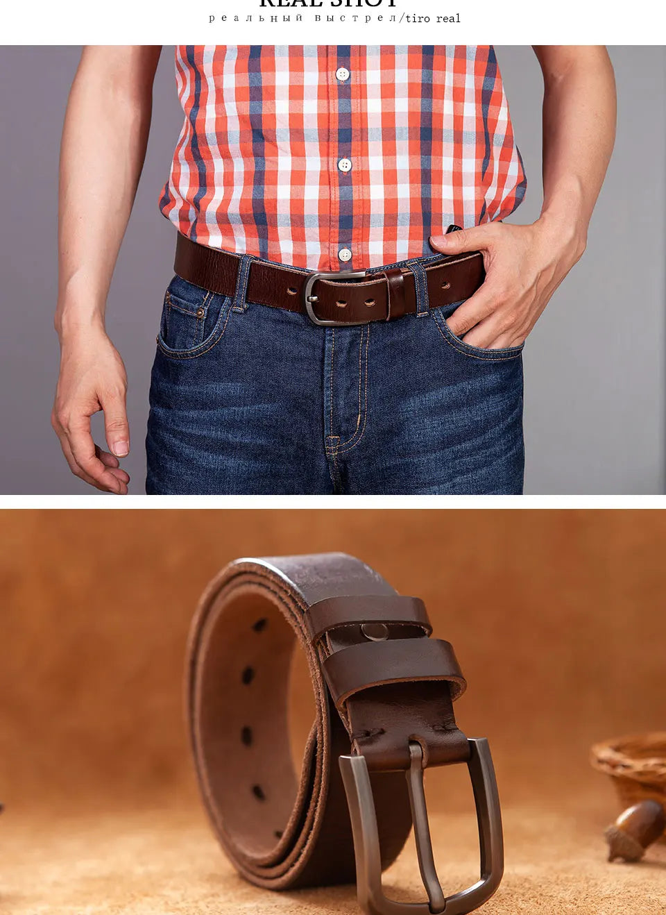 Ceinture en Cuir de Vache "Loading Fashion" - Luxe et Élégance pour Homme Ma boutique