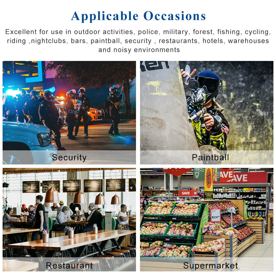 Retevis Micro de Gorge Discret avec Tube Acoustique Transparent et PTT au Doigt - BLACKBEARD OUTDOOR INDUSTRIES