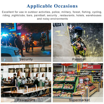 Retevis Micro de Gorge Discret avec Tube Acoustique Transparent et PTT au Doigt - BLACKBEARD OUTDOOR INDUSTRIES