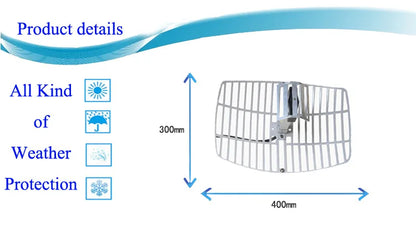 Antenne Parabolique Alfa Étanche 2.4GHz 15dBi – Réflecteur Haute Performance pour Réseau Wi-Fi 802.11b/g/n - BLACKBEARD OUTDOOR INDUSTRIES