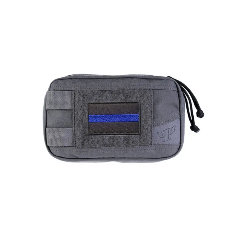 Écusson Thin Blue Line à scratch pour police et police municipale