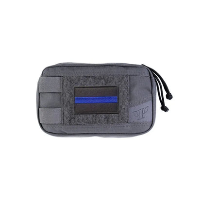 Écusson Thin Blue Line à scratch pour police et police municipale