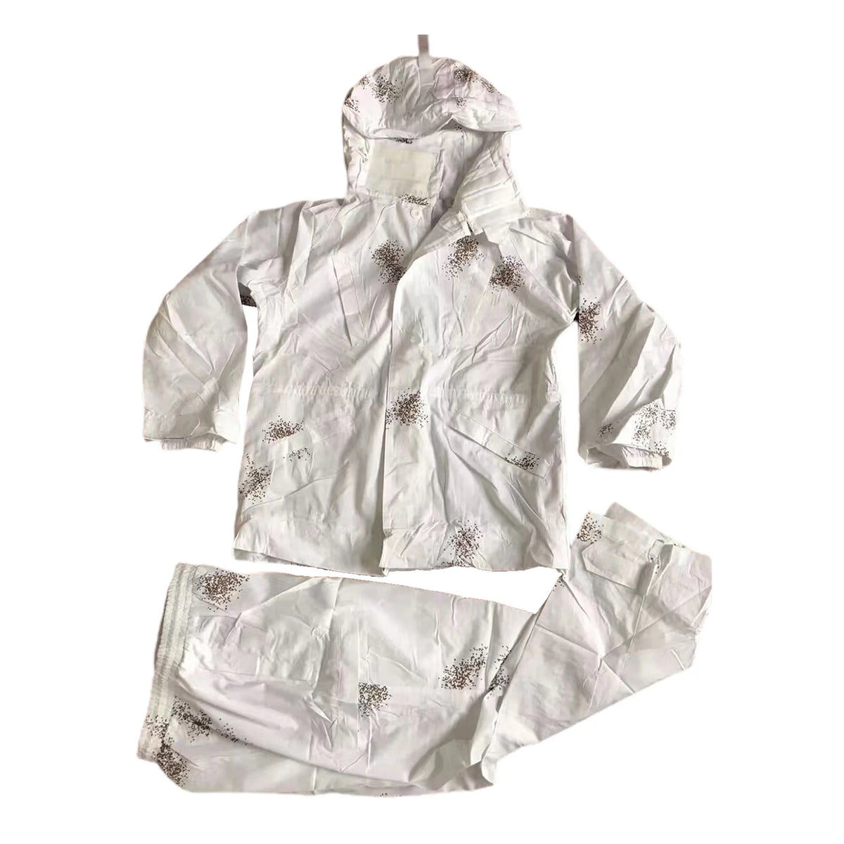 Combinaison Ghillie Neige Blanche Phenovo – Veste + Pantalon Camouflage Hiver | Chasse, Airsoft, Photo Animalier
