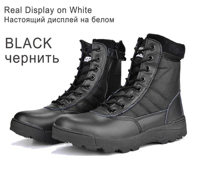 Bottes Tactiques Militaires Homme – Style Armée / Combat – Bottines de Sécurité Désert Résistantes - BLACKBEARD OUTDOOR INDUSTRIES
