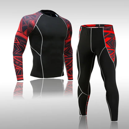 Ensemble de compression homme 2 ou 3 pièces, MMA et fitness