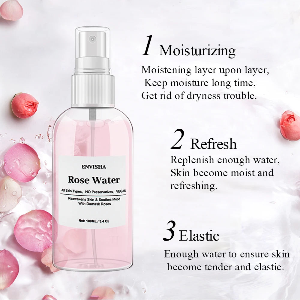 Lotion tonique visage à la rose 100 ml