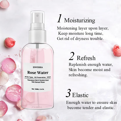 Lotion tonique visage à la rose 100 ml
