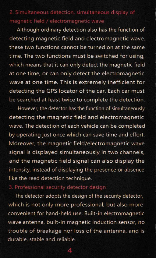 Détecteur de signaux portatif Hk-809 Ma boutique