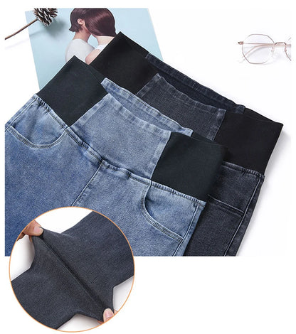 Jean Femme Grande Taille 26–38 | Skinny Fit Taille Haute – Style Coréen Casual - BLACKBEARD OUTDOOR INDUSTRIES