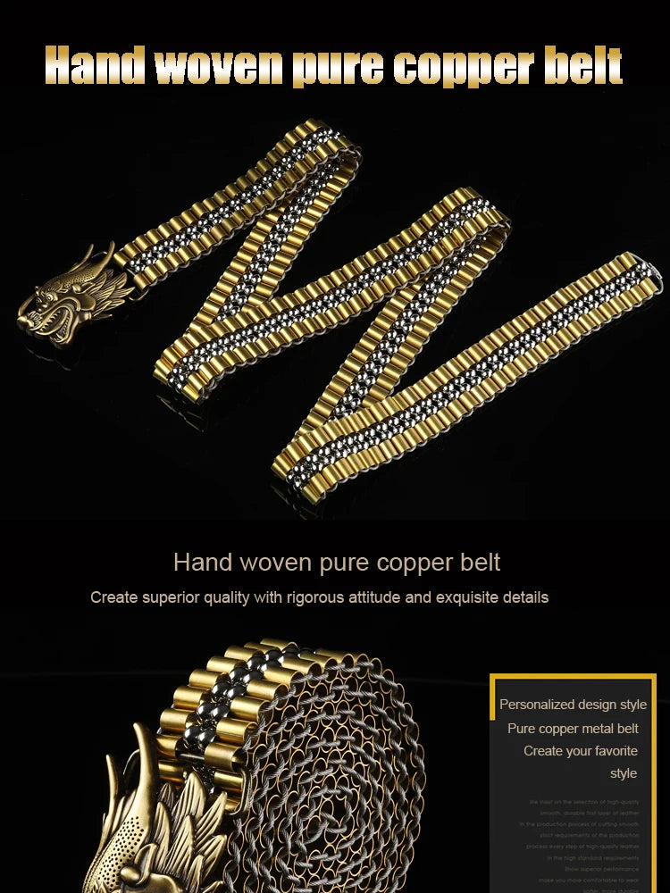 Ceinture en Cuivre Pur pour Homme Ma boutique