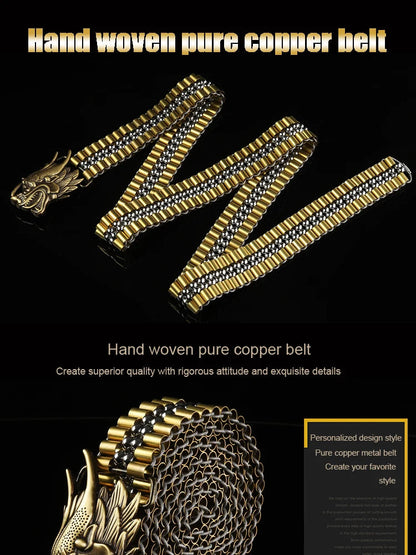 Ceinture en Cuivre Pur pour Homme Ma boutique