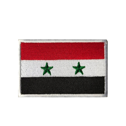 Patch Drapeau Brodé 3D Moyen-Orient & Asie du Sud – Velcro Hook & Loop, 8x5 cm, 25 Pays - BLACKBEARD OUTDOOR INDUSTRIES