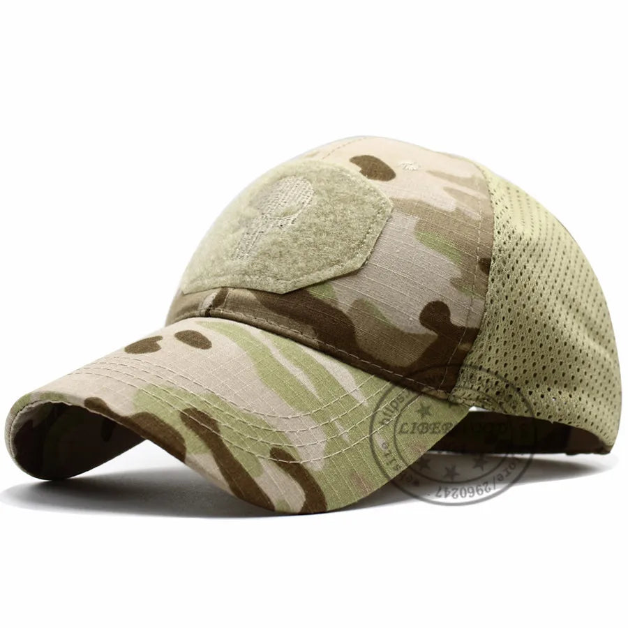 Casquette Tactique LIBERWOOD Skull Operator – Style SWAT, Forces Spéciales, Airsoft & Outdoor - BLACKBEARD OUTDOOR INDUSTRIES