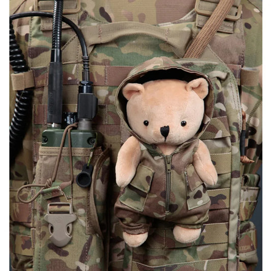 Ours Tactique Camouflage – Peluche Accessoire Sac Outdoor Camping Chasse Pêche
