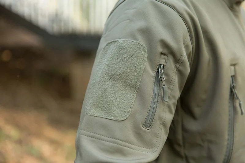 Outdoor TAD Men Military Tactical Hiking Jacket Lurker Shark Skin Softshell Outdoor Hunting Coat Hooded Multicam Camo Outerwear BLACKBEARD OUTDOOR INDUSTRIES