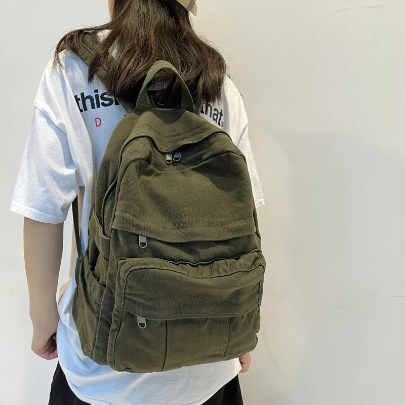 Sac à Dos Scolaire en Tissu pour Fille – Nouveau Sac à Dos Fashion Vintage - BLACKBEARD OUTDOOR INDUSTRIES