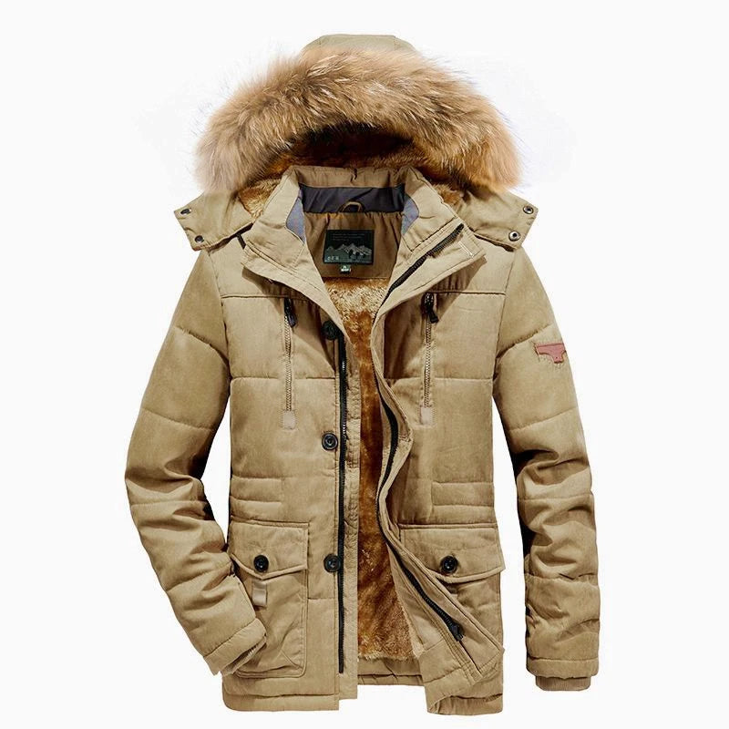 Parka Homme Hiver Coupe-Vent à Capuche Amovible – Polaire Chaude Grande Taille S-6XL - BLACKBEARD OUTDOOR INDUSTRIES