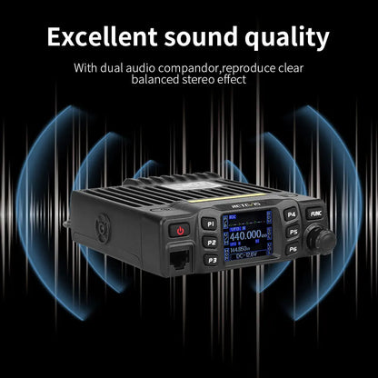 Retevis RT95 – Radio Mobile Bi-Bande VHF/UHF 25W | Transceiver Voiture, Camping, Base Station - BLACKBEARD OUTDOOR INDUSTRIES