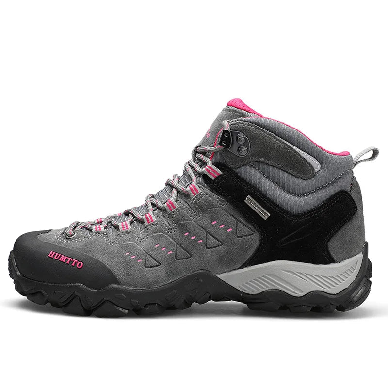 Chaussures Randonnée Imperméables HUMTTO Unisexe – Cuir Véritable Montantes Trekking
