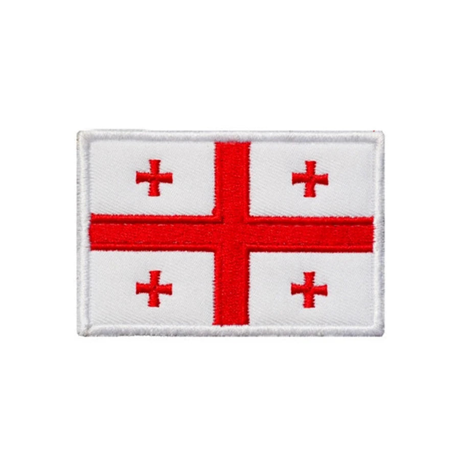 Patch Drapeau Brodé 3D Moyen-Orient & Asie du Sud – Velcro Hook & Loop, 8x5 cm, 25 Pays - BLACKBEARD OUTDOOR INDUSTRIES