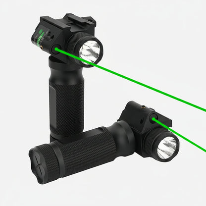 Poignée tactique lampe LED 200 lm et laser rouge