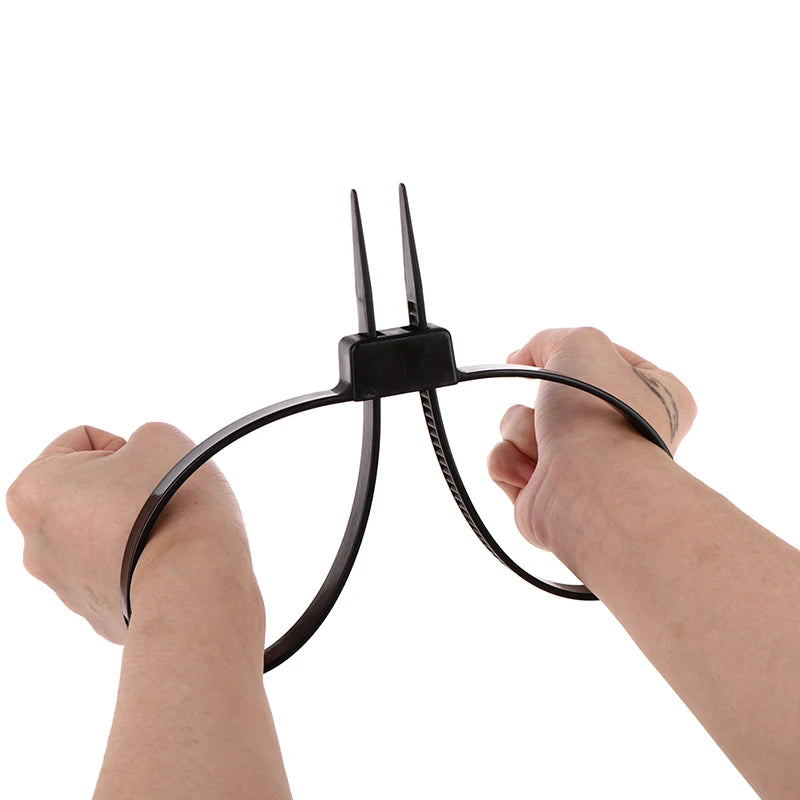 Attache-Câble Menotte Jetable en Nylon - Bande de Restraint Flex, Sangle Auto-Verrouillante, Attache de Sécurité, Taille 12x700mm - BLACKBEARD OUTDOOR INDUSTRIES