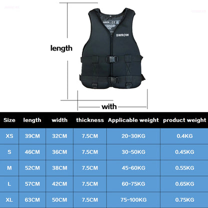 Veste de Sauvetage en Néoprène pour Adultes et Enfants - Gilet de Flottaison pour Sports Nautiques - BLACKBEARD OUTDOOR INDUSTRIES