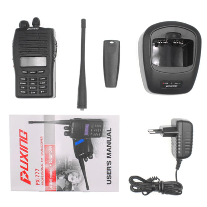 Puxing PX-777 – Radio Portative 5W, VHF 136–174 MHz ou UHF 400–470 MHz, 128 Canaux, IP55