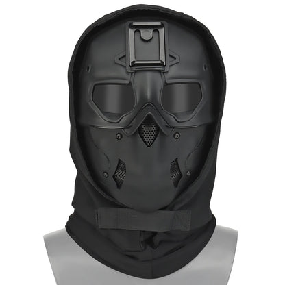 Masque tactique airsoft intégral avec couvre-chef 52–66 cm