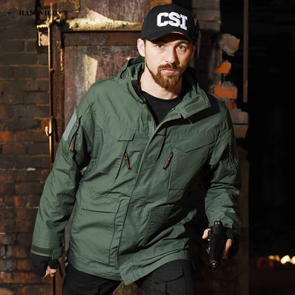 Veste Tactique M65 Camouflage Homme – Veste de Randonnée Imperméable avec Capuche - BLACKBEARD OUTDOOR INDUSTRIES