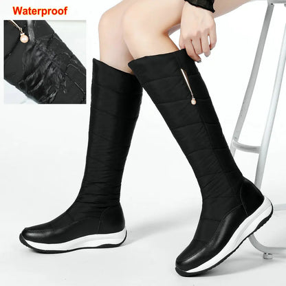 Bottes de neige montantes femme doublées