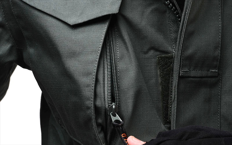 Veste Tactique M65 Camouflage US - Veste de Chasse et Randonnée Haut de Gamme avec Capuche - BLACKBEARD OUTDOOR INDUSTRIES