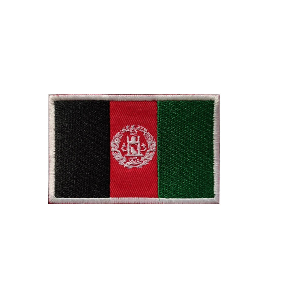 Patch Drapeau Brodé 3D Moyen-Orient & Asie du Sud – Velcro Hook & Loop, 8x5 cm, 25 Pays - BLACKBEARD OUTDOOR INDUSTRIES