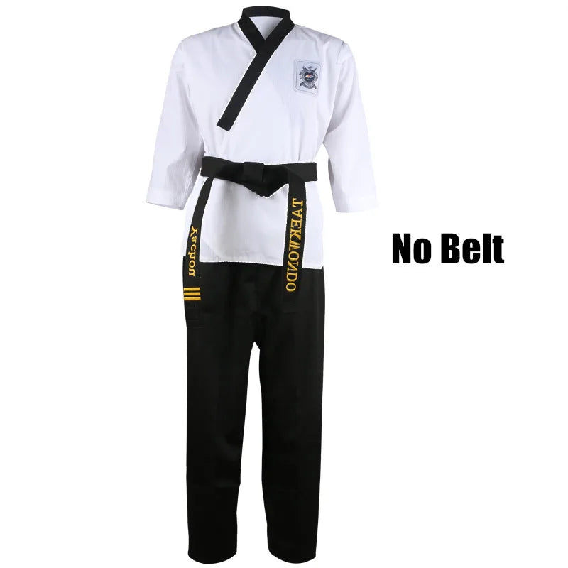Dobok Taekwondo WTF – Uniforme Complet Veste + Pantalon – Poomsae / Dan – Enfant & Adulte - BLACKBEARD OUTDOOR INDUSTRIES