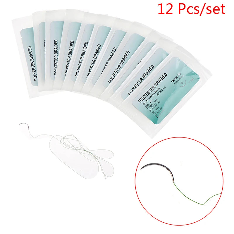 Kit de Suture Chirurgicale Synthétique avec Aiguille – Nylon Monofilament pour Formation Médicale et Vétérinaire Ma boutique