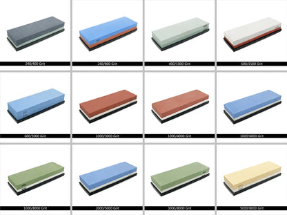 Pierre à Aiguiser Professionnelle 3-en-1 - Double Face avec Support en Bambou et Guide d’Angle - BLACKBEARD OUTDOOR INDUSTRIES