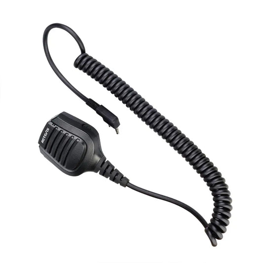 Retevis Lot de 10 Microphones Haut-Parleurs Étanches 2 Pin IP54 avec Jack Audio 3.5mm PTT - BLACKBEARD OUTDOOR INDUSTRIES