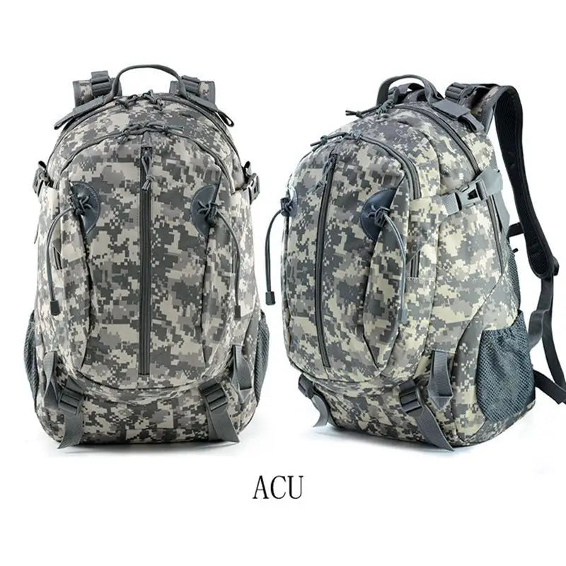 Sac à dos tactique 30L en Oxford 900D, mixte, camouflage ou uni