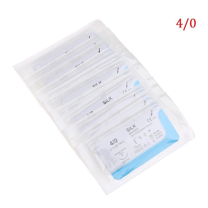 Kit de Suture Médicale 12 pcs – Fils Nylon, Polyester & Aiguille 75 cm Ma boutique