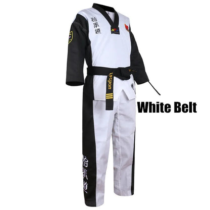 Dobok Taekwondo WTF – Uniforme Complet Veste + Pantalon – Poomsae / Dan – Enfant & Adulte - BLACKBEARD OUTDOOR INDUSTRIES