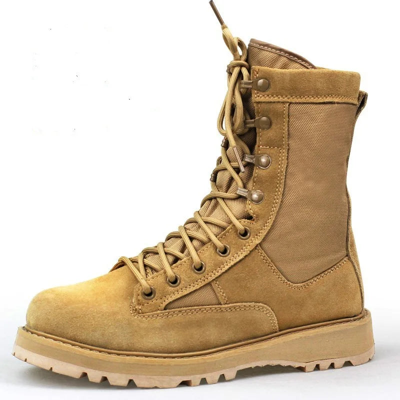 Boots Désert Ventilées Homme – Daim Suède, Style Commando Militaire, Pointures 39-46