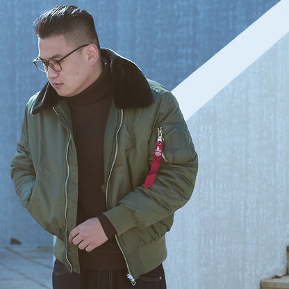 Bomber homme hiver style aviateur B-15