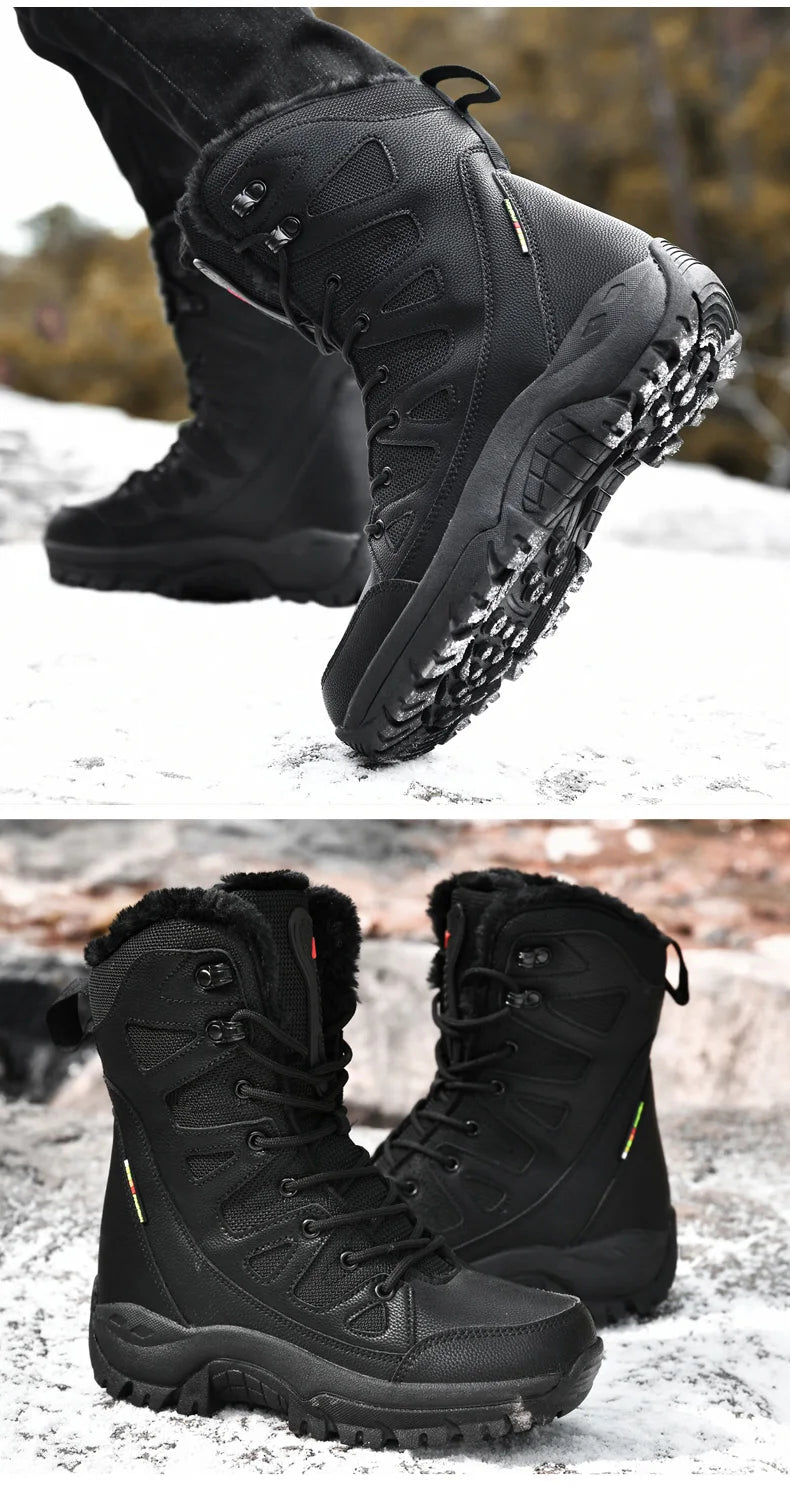 Bottes d'Hiver Femme Moipheng - Super Chaleur, Taille Plus, Chaussures à Plateforme, Bottes Moto à mi-mollet avec Doublure en Fourrure - Zapatos Para Mujer - BLACKBEARD OUTDOOR INDUSTRIES