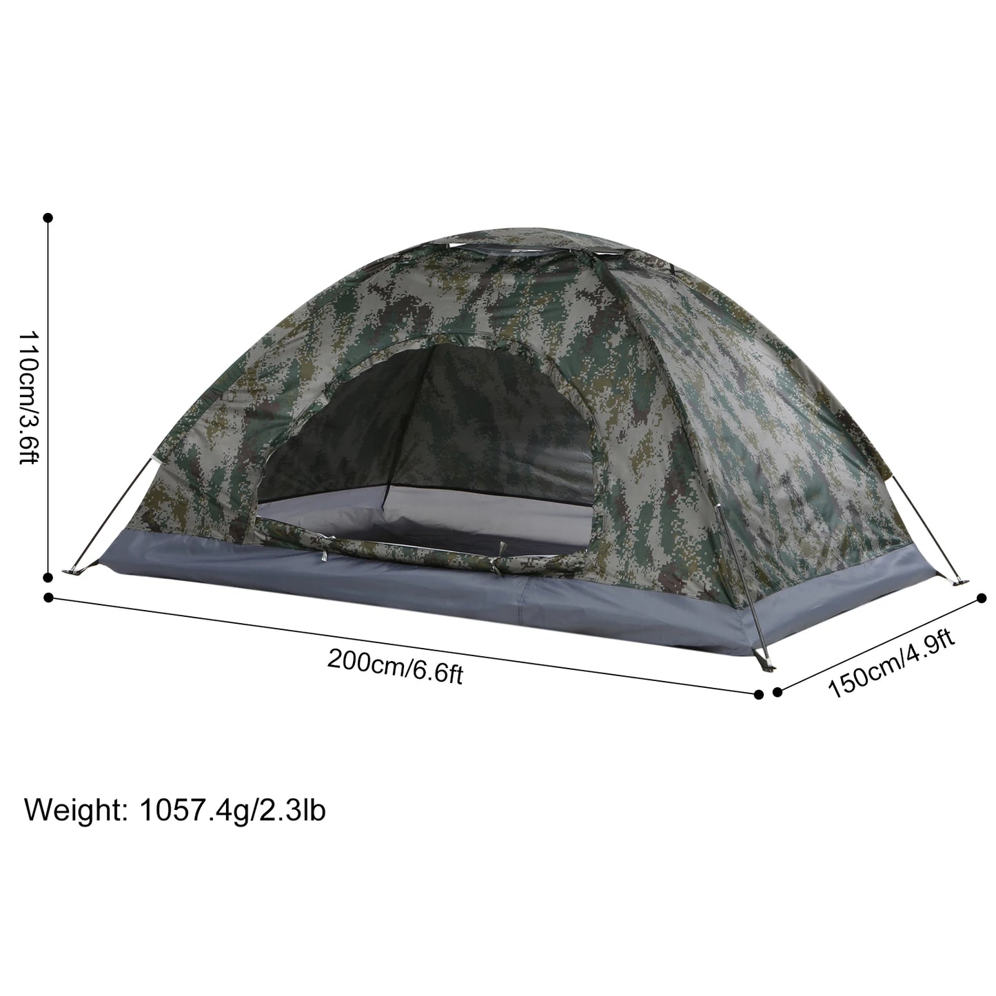 Tente Camping TOMSHOO 1-2 Personnes – Ultralégère, Anti-UV UPF 30+, Plage & Randonnée