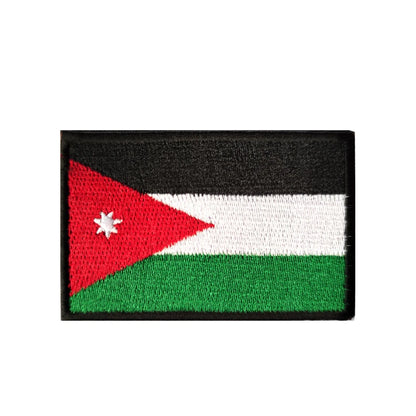 Patch Drapeau Brodé 3D Moyen-Orient & Asie du Sud – Velcro Hook & Loop, 8x5 cm, 25 Pays - BLACKBEARD OUTDOOR INDUSTRIES